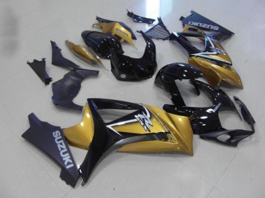 Suzuki GSXR 1000 K7 07-08 Verkleidungen - Gold Schwarz Fabrik