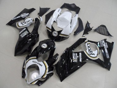 Suzuki GSXR 1000 K7 07-08 Verkleidungen - Schwarzer Lucky Strike Fabrik