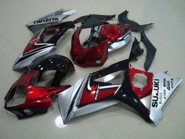 Suzuki GSXR 1000 K7 07-08 Verkleidung - Rot Schwarz Silber Fabrik