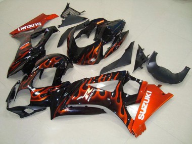 Suzuki GSXR 1000 K7 07-08 Verkleidungen - Orange Flamme Fabrik