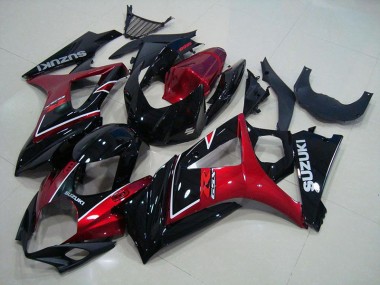Suzuki GSXR 1000 K7 07-08 Verkleidungen - Rot Schwarz Fabrik