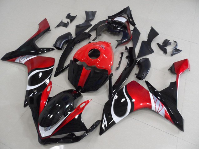 Yamaha R1 07-08 Verkleidungen - Schwarz rot Glänzend Fabrik Yamaha R1 07-08 Verkleidungen - Schwarz rot Glänzend Fabrik