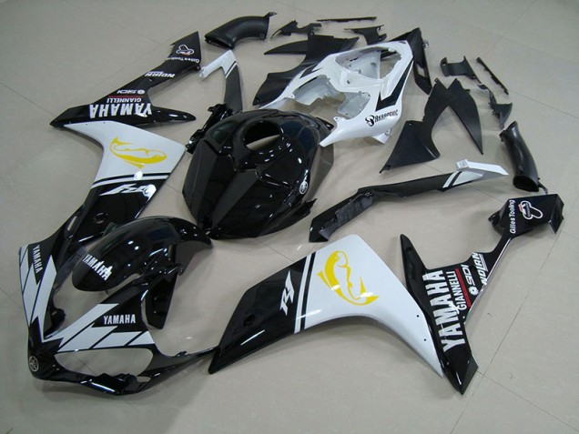 Yamaha R1 07-08 Verkleidungen - Schwarz Weißer Dolphin Fabrik Yamaha R1 07-08 Verkleidungen - Schwarz Weißer Dolphin Fabrik