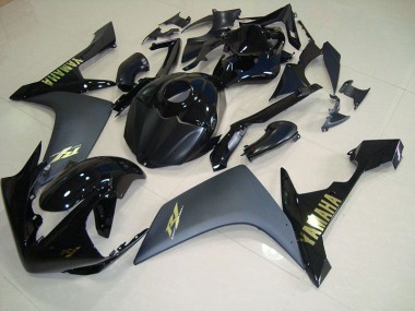 Yamaha R1 07-08 Verkleidungen - Matt Schwarz Gold Fabrik