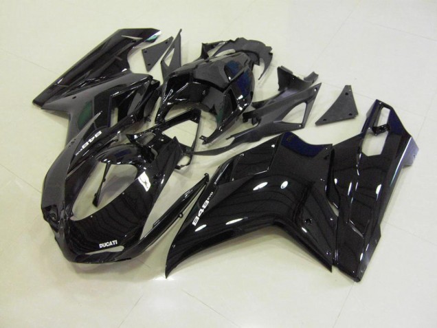 Ducati 848 1098 1198 07-14 Verkleidungen - Glänzend Schwarz Fabrik Ducati 848 1098 1198 07-14 Verkleidungen - Glänzend Schwarz Fabrik