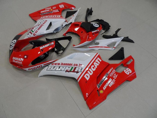 Ducati 848 1098 1198 07-14 Verkleidungen - Orange Banner 69 Fabrik Ducati 848 1098 1198 07-14 Verkleidungen - Orange Banner 69 Fabrik