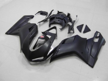 Ducati 848 1098 1198 07-14 Verkleidungen - Matt Schwarzer schwarzer Aufkleber Fabrik