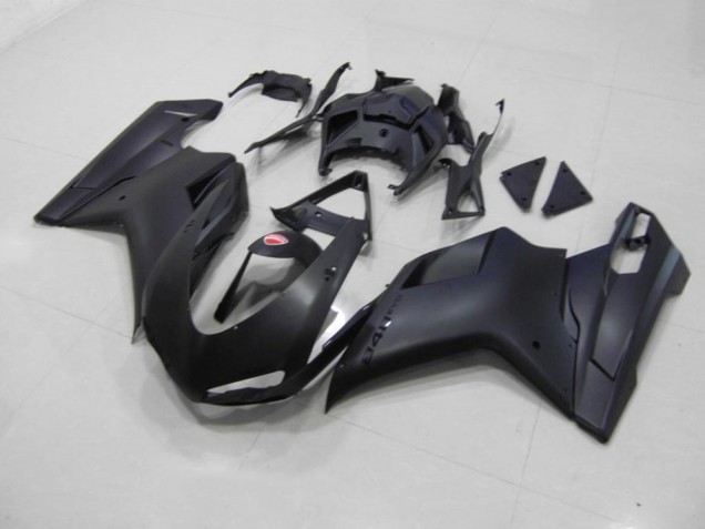 Ducati 848 1098 1198 07-14 Verkleidungen - Matt Schwarzer schwarzer Aufkleber Fabrik Ducati 848 1098 1198 07-14 Verkleidungen - Matt Schwarzer schwarzer Aufkleber Fabrik