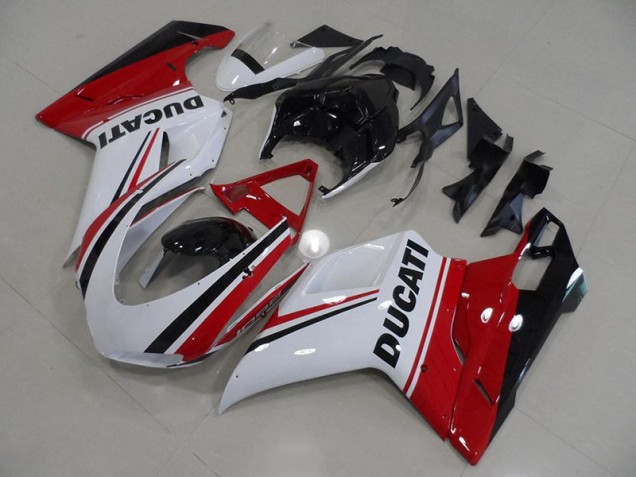 Ducati 848 1098 1198 07-14 Verkleidungen - Rot Weiß Schwarz Fabrik Ducati 848 1098 1198 07-14 Verkleidungen - Rot Weiß Schwarz Fabrik