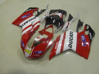 Ducati 848 1098 1198 07-14 Verkleidungen - Rot 46 Fabrik
