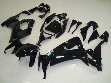 Kawasaki ZX10R 08-10 Verkleidungen - Glänzend Schwarz Fabrik