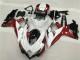 Suzuki GSXR 600 / 750 K8 08-10 Verkleidungen - Weiß Rot Schwarz Fabrik Suzuki GSXR 600 / 750 K8 08-10 Verkleidungen - Weiß Rot Schwarz Fabrik