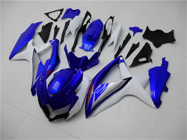 Suzuki GSXR 600 / 750 K8 08-10 Verkleidungen Komplett Sets - Blau Weiß Fabrik Suzuki GSXR 600 / 750 K8 08-10 Verkleidungen Komplett Sets - Blau Weiß Fabrik