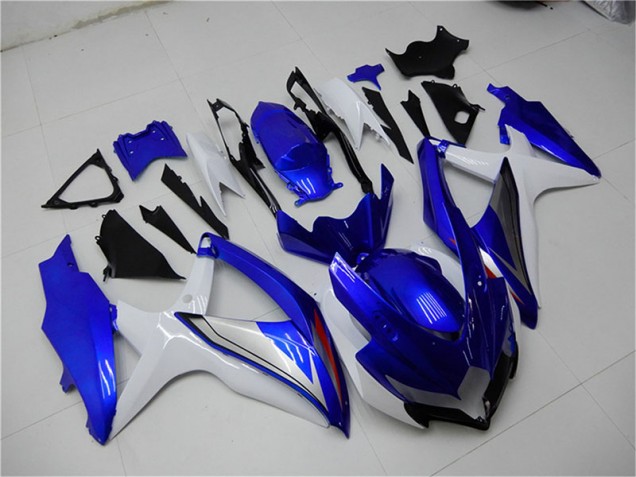 Suzuki GSXR 600 / 750 K8 08-10 Verkleidungen Komplett Sets - Blau Weiß Fabrik Suzuki GSXR 600 / 750 K8 08-10 Verkleidungen Komplett Sets - Blau Weiß Fabrik