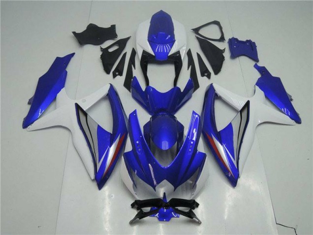 Suzuki GSXR 600 / 750 K8 08-10 Verkleidungen Komplett Sets - Blau Weiß Fabrik Suzuki GSXR 600 / 750 K8 08-10 Verkleidungen Komplett Sets - Blau Weiß Fabrik