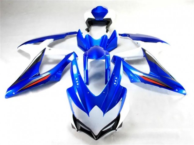Suzuki GSXR 600 / 750 K8 08-10 Verkleidungen & Plastik - Blau Weiß Fabrik Suzuki GSXR 600 / 750 K8 08-10 Verkleidungen & Plastik - Blau Weiß Fabrik