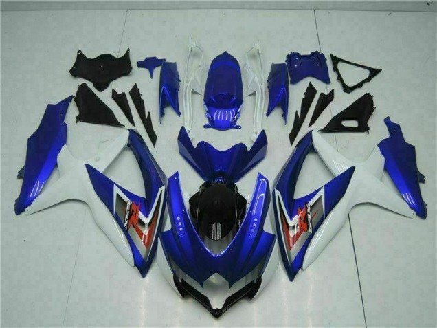 Suzuki GSXR 600 / 750 K8 08-10 Vollverkleidung - Blau Weiß Fabrik Suzuki GSXR 600 / 750 K8 08-10 Vollverkleidung - Blau Weiß Fabrik