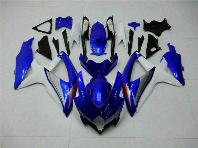 Suzuki GSXR 600 / 750 K8 08-10 Verkleidungen - Blau Weiß Fabrik Suzuki GSXR 600 / 750 K8 08-10 Verkleidungen - Blau Weiß Fabrik
