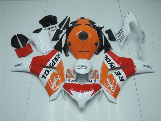 Honda CBR 1000 RR 08-11 Verkleidungen - Orange Weiß Rot Repsol Fabrik Honda CBR 1000 RR 08-11 Verkleidungen - Orange Weiß Rot Repsol Fabrik