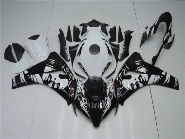Honda CBR 1000 RR 08-11 Verkleidungen - Schwarz Weiß Fabrik