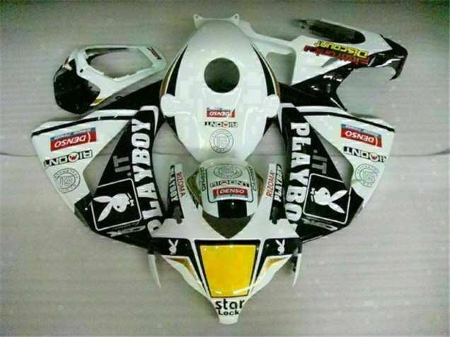Honda CBR 1000 RR 08-11 Verkleidung - Weiß Schwarz Playboy Fabrik Honda CBR 1000 RR 08-11 Verkleidung - Weiß Schwarz Playboy Fabrik