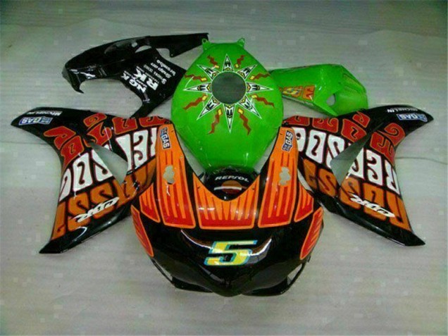 Honda CBR 1000 RR 08-11 Verkleidungen - Grün Orange Fabrik Honda CBR 1000 RR 08-11 Verkleidungen - Grün Orange Fabrik