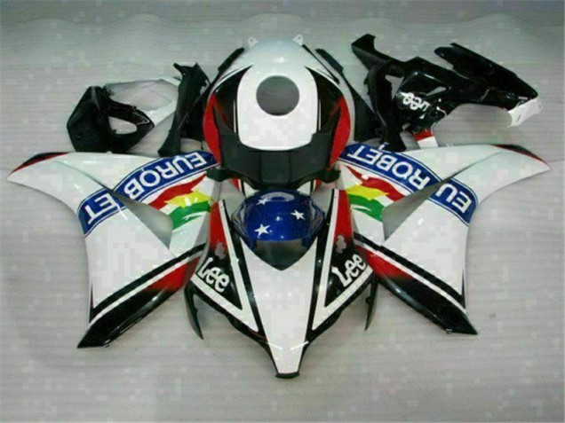 Honda CBR 1000 RR 08-11 Verkleidungen - Weiß Blau Rot Eurobet Lee Fabrik Honda CBR 1000 RR 08-11 Verkleidungen - Weiß Blau Rot Eurobet Lee Fabrik