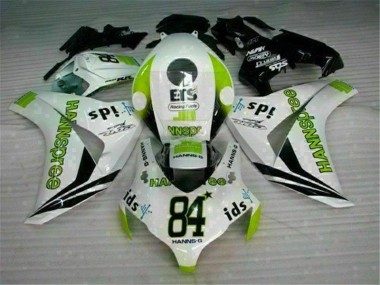 Honda CBR 1000 RR 08-11 Verkleidungen - Weiß Grün Hannspree 84 Fabrik