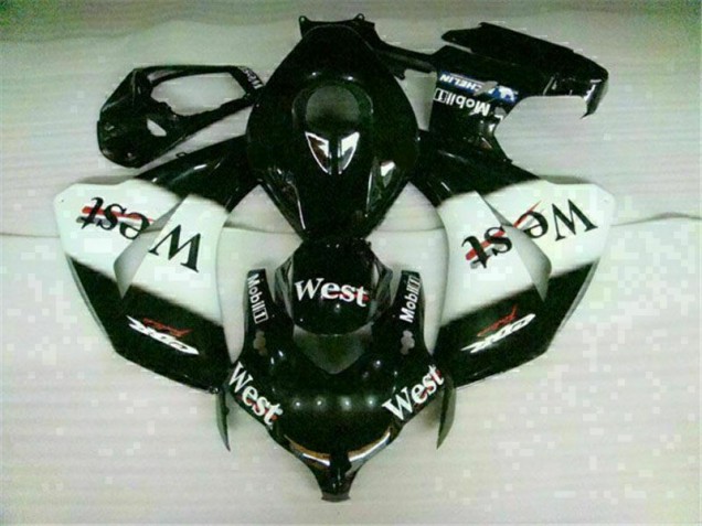 Honda CBR 1000 RR 08-11 Verkleidungen - Weiß Schwarz West Fabrik Honda CBR 1000 RR 08-11 Verkleidungen - Weiß Schwarz West Fabrik