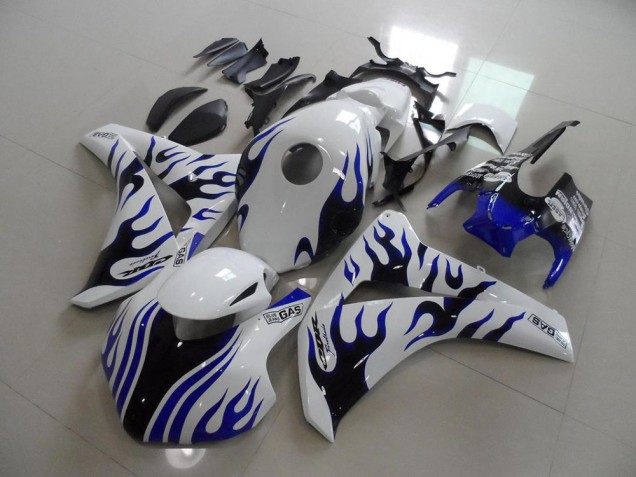 Honda CBR 1000 RR 08-11 Verkleidungen - Blau schwarze Flamme Rennen Fabrik Honda CBR 1000 RR 08-11 Verkleidungen - Blau schwarze Flamme Rennen Fabrik