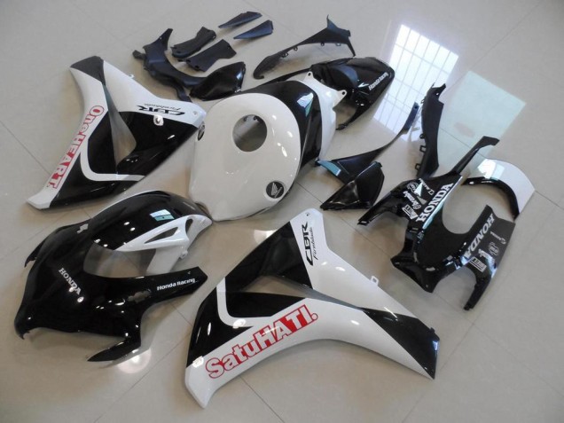 Honda CBR 1000 RR 08-11 Verkleidungen - Schwarz Weißes Satuhati Fabrik Honda CBR 1000 RR 08-11 Verkleidungen - Schwarz Weißes Satuhati Fabrik