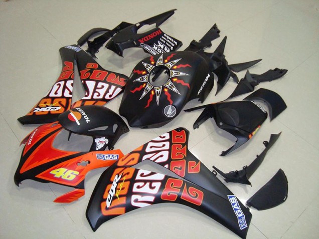 Honda CBR 1000 RR 08-11 Verkleidungen - Rossi Matt Schwarz Fabrik Honda CBR 1000 RR 08-11 Verkleidungen - Rossi Matt Schwarz Fabrik