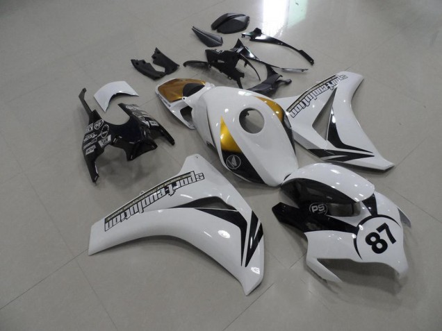 Honda CBR 1000 RR 08-11 Verkleidungen - Schwarz Weiß Gold Fabrik Honda CBR 1000 RR 08-11 Verkleidungen - Schwarz Weiß Gold Fabrik