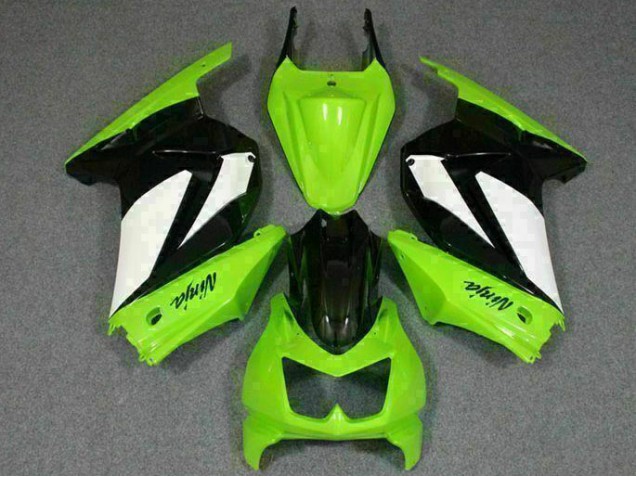 Kawasaki EX250 08-12 Verkleidungen - Grün Schwarzer Ninja Fabrik
