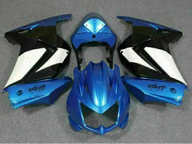 Kawasaki EX250 08-12 Verkleidung - Blau Weiß Schwarz Ninja Fabrik Kawasaki EX250 08-12 Verkleidung - Blau Weiß Schwarz Ninja Fabrik