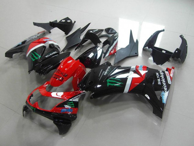 Kawasaki ZX 250R 08-12 Verkleidungen - Rot und Schwarz Monster Fabrik Kawasaki ZX 250R 08-12 Verkleidungen - Rot und Schwarz Monster Fabrik