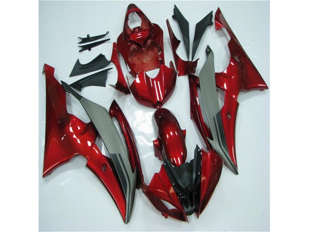 Yamaha R6 08-16 Verkleidungen - Rot Grau Fabrik Yamaha R6 08-16 Verkleidungen - Rot Grau Fabrik