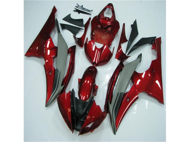 Yamaha R6 08-16 Verkleidungen - Rot Grau Fabrik Yamaha R6 08-16 Verkleidungen - Rot Grau Fabrik