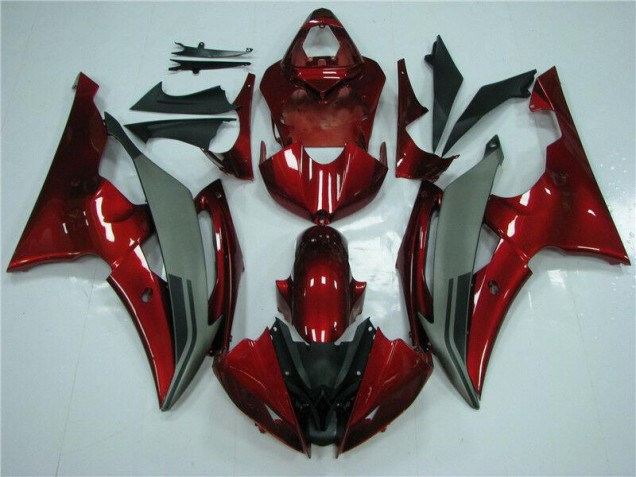 Yamaha R6 08-16 Verkleidungen - Rot Grau Fabrik Yamaha R6 08-16 Verkleidungen - Rot Grau Fabrik