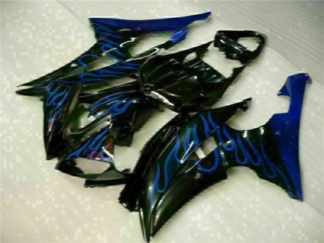 Yamaha R6 08-16 Verkleidungen - Blau Flamme Schwarz Fabrik Yamaha R6 08-16 Verkleidungen - Blau Flamme Schwarz Fabrik