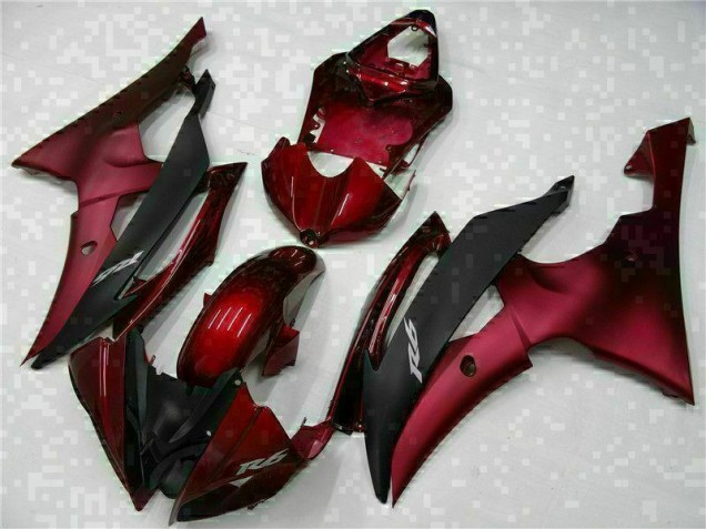 Yamaha R6 08-16 Vollverkleidung - Rot Schwarz Fabrik Yamaha R6 08-16 Vollverkleidung - Rot Schwarz Fabrik