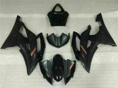Yamaha R6 08-16 Verkleidungen Plastik Kits - Schwarz Fabrik