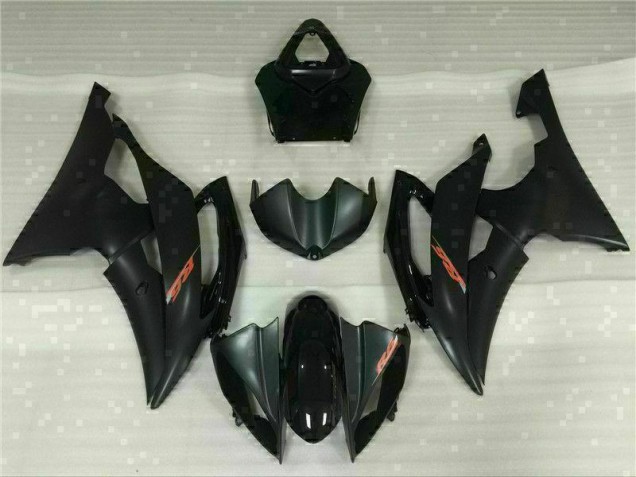 Yamaha R6 08-16 Verkleidungen Plastik Kits - Schwarz Fabrik