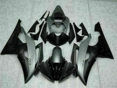 Yamaha R6 08-16 Verkleidung - Grau Schwarz Fabrik