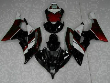 Yamaha R6 08-16 Motorrad Vollverkleidung - Schwarz Fabrik