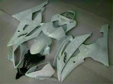 Yamaha R6 08-16 VollVerkleidungen & Plastik - Weiß Fabrik