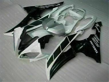 Yamaha R6 08-16 Verkleidungen - Weiß Schwarz Fabrik