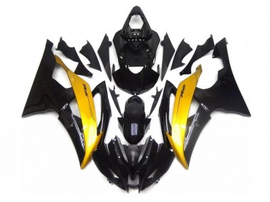 Yamaha R6 08-16 Verkleidungen - Schwarz Gold Fabrik