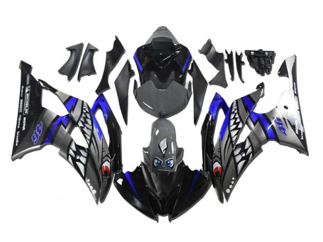 Yamaha R6 08-16 Verkleidungen - Grau Blau Hai Fabrik Yamaha R6 08-16 Verkleidungen - Grau Blau Hai Fabrik