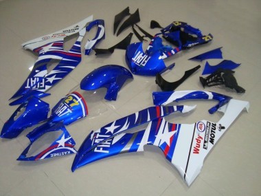 Yamaha R6 08-16 Verkleidungen - Blau Weiß Fiat 27 Rot Wudy Fabrik